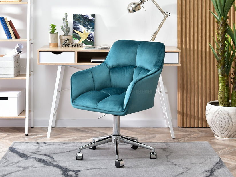 Křeslo Island (tyrkysová + zlatá)