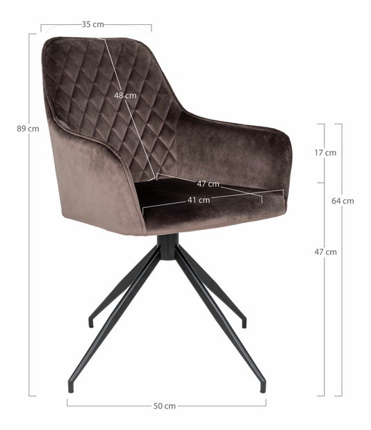 Jídelní židle Heravina 2 (světlohnědá)