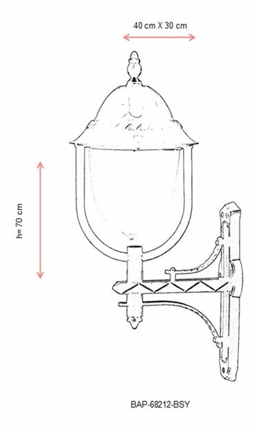 Venkovní nástěnné svítidlo Izak (černá)