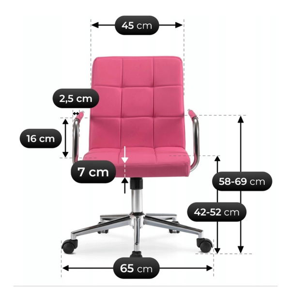  Dětská otočná židle Astronautic (růžová)