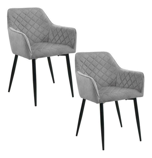 Jidelní židle Sunanda (šedá) (2ks)