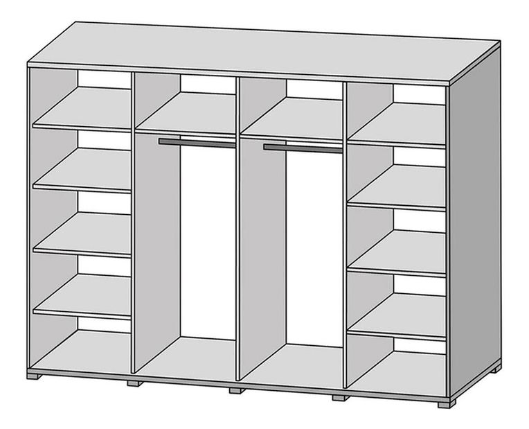 Ložnice Boreas (dub artisan + černá + borovice norská)