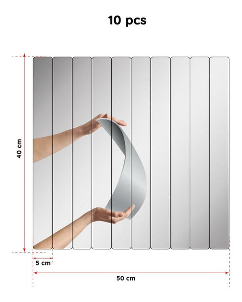 Zrcadlo Sivuko 5 (stříbrná)