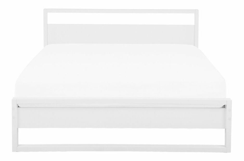 Manželská postel 180 cm GIACOMO (s roštem) (bílá)
