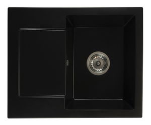 Kuchyňský dřez Dalgam (černá) (se 2 otvory pro baterii) (L)