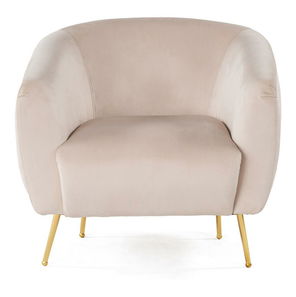 Křeslo Essia (béžová + zlatá)