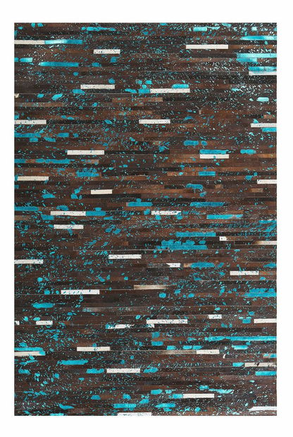 Koberec 160x230 cm KASE (kůže) (hnědá)