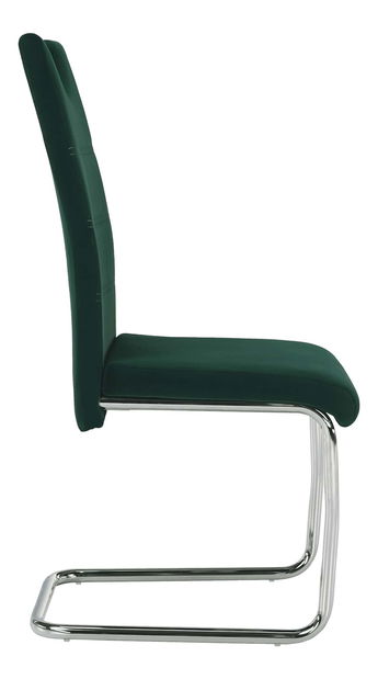 Jídelní židle Canary NEW (smaragdová + světlé šitie)