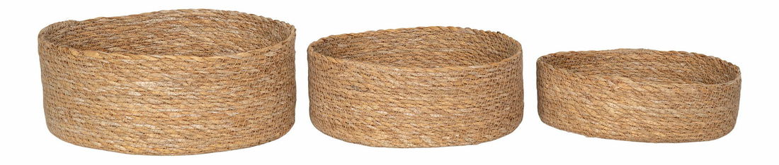 Set 3 ks košíků Brindora (přírodní)