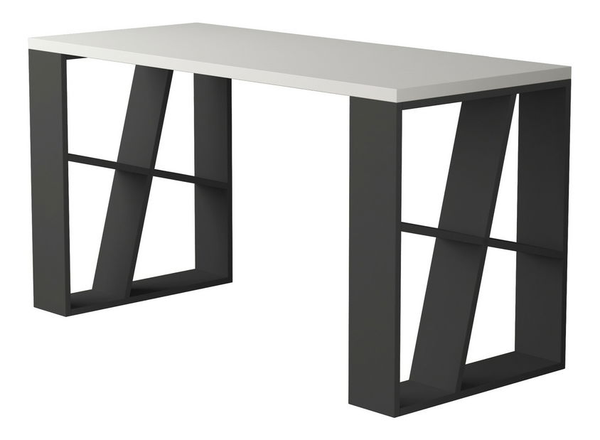 Psací stůl Heliodor (Bílá + Antracit)