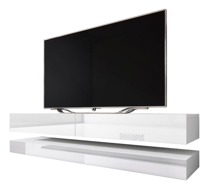 TV stolek Felisa (bílý lesk)