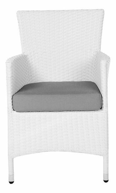 Set 2 ks. zahradních židlí TALIAN (polyratan) (bílá)