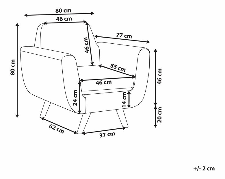 Křeslo BRANUS (šedá)