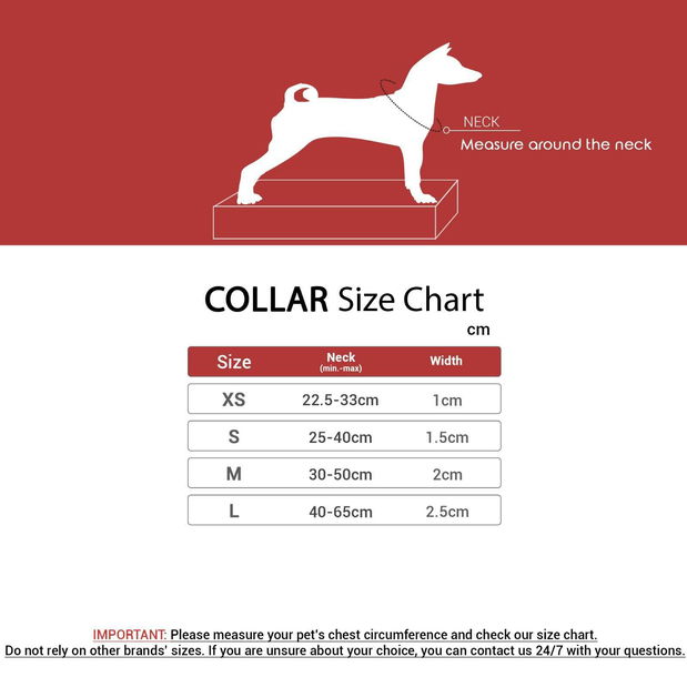 Obojek pro psa Spirr (vícebarevné) (XS)