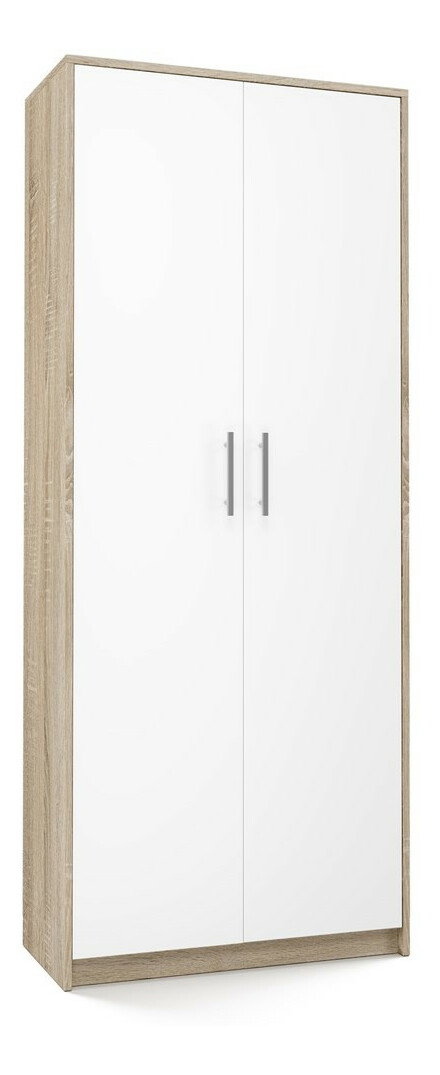 Policová skříň Obtenidas 1 (bílá + dub sonoma)