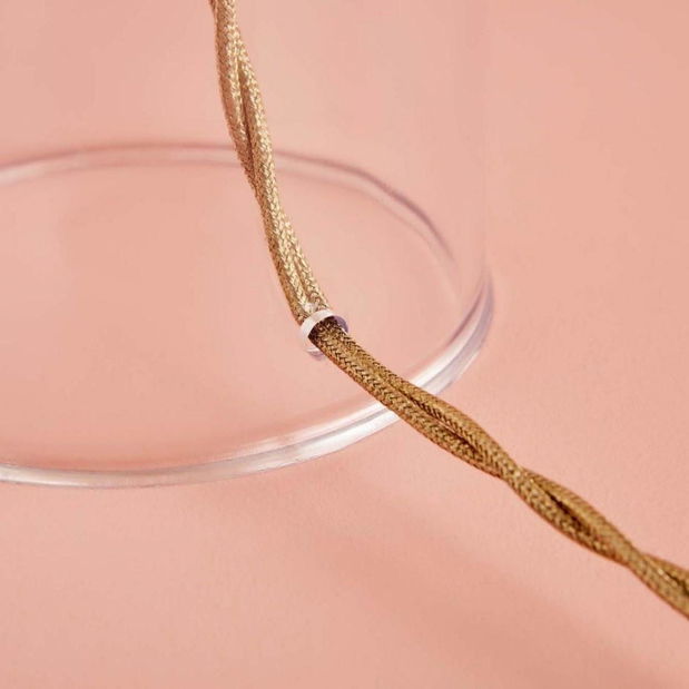 Stolní lampa Glaseroso 1 (krémová + zlatá)