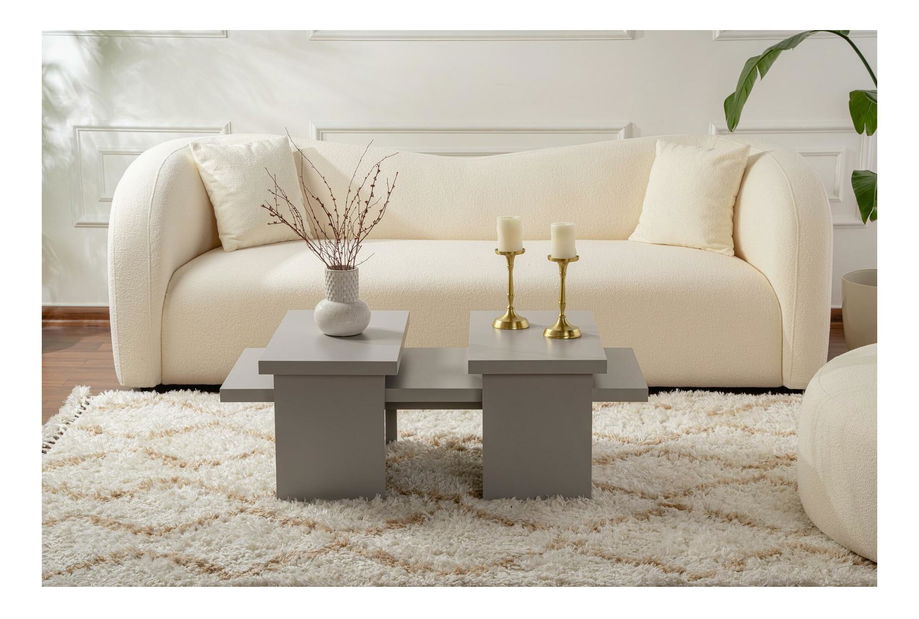 Konferenční stolek Sanctares (šedá)