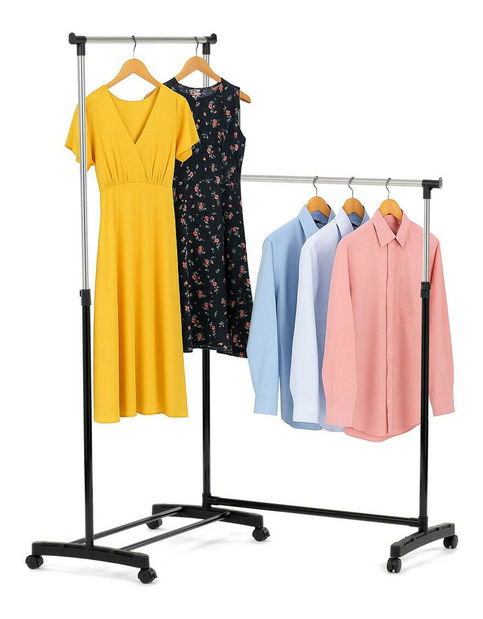 Věšák na kolečkách Galan (černá)