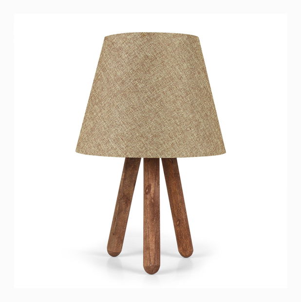 Stolní lampa Woodarella 2 (béžová + přírodní)