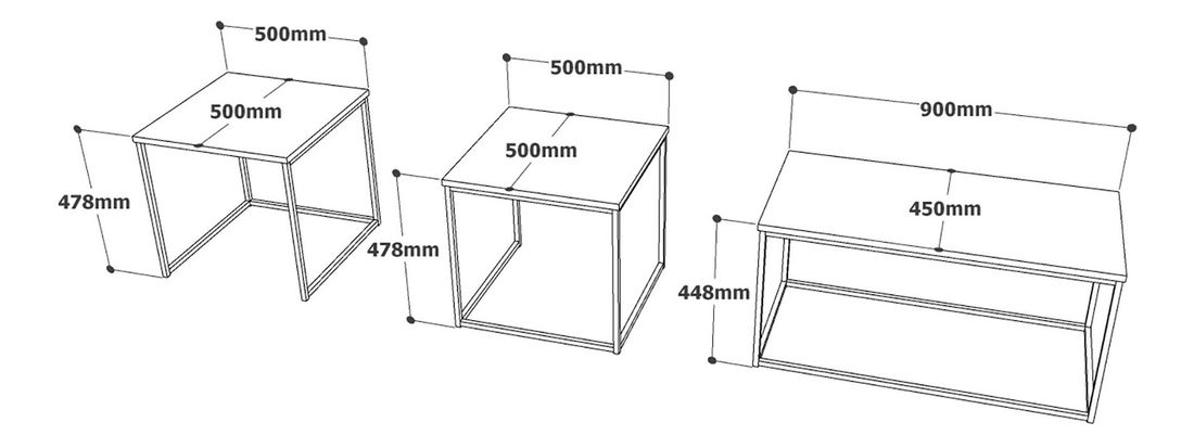 Konferenční stolek Vega 9 (Borovica antlantic)