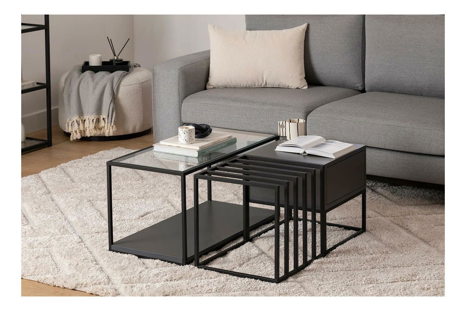 Konferenční stolek Charat (černá)