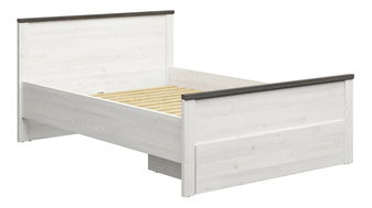 Manželská postel 140 cm BRW Hesen LOZ1S/140 (modřín sibiu světlý + borovice larico)