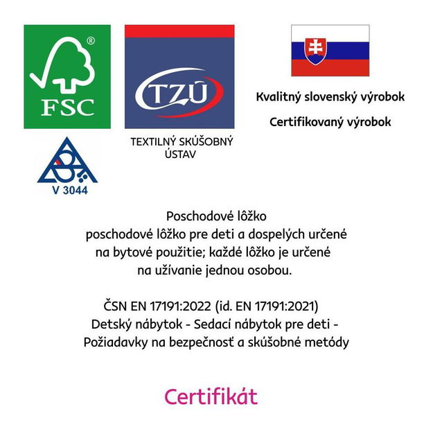 Manželská postel 140 cm Braceaba (smrk masiv) (s roštem)