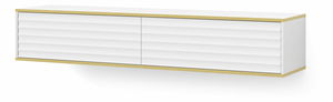 TV stolek/skříňka 180 Wabbe (bílá + zlatá)