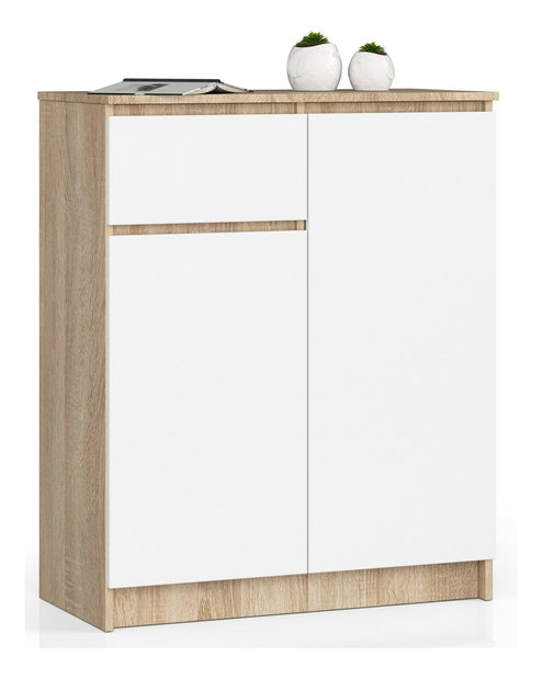 Komoda Kilos (dub sonoma + bílá)