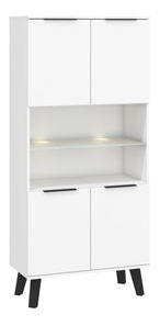 Regál Shela SVN-10 (bílá + bílý lesk)