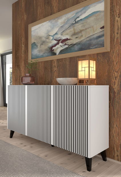 Komoda Rawy 3D3S (bílá)