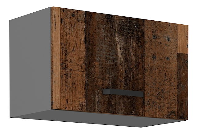 Horní kuchyňská skříňka Oldie 60 GU-36 1F (Antracit + Old style)