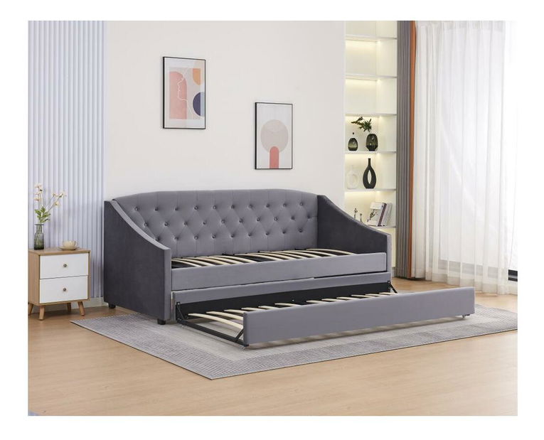 Rozkládací postel 90 cm Asesorar (šedá)