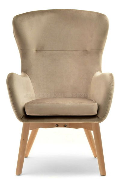 Křeslo Léto (béžová + černá)