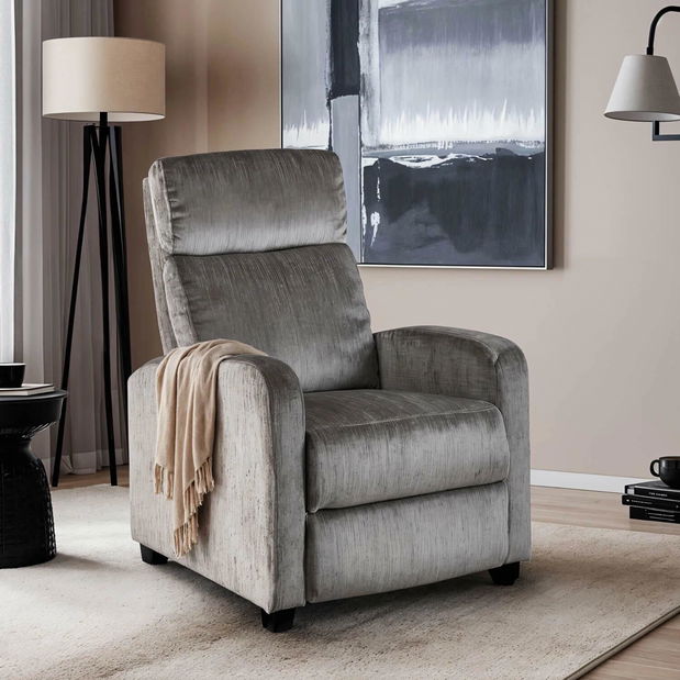 Polohovací křeslo Dominaba (světle šedá)