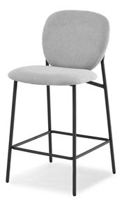 Barová židle Aurelese (šedá + černá)