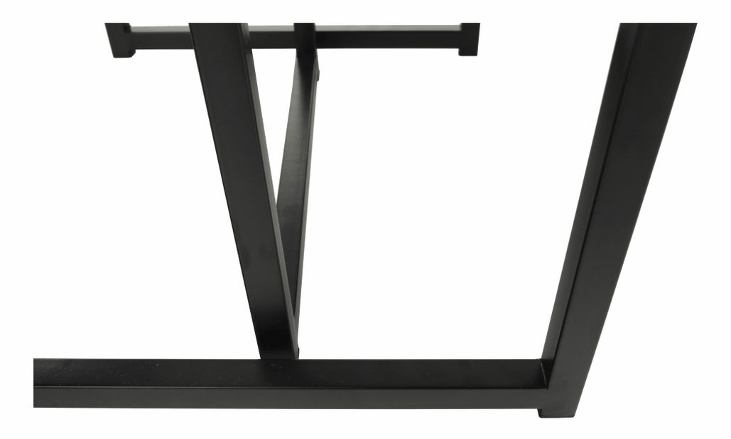 Set 2 ks konferenčních stolků Kastty typ 2 (bílá + černá)