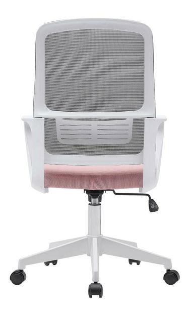 Kancelářské křeslo Salomi 1 (růžová + šedá + bílá)