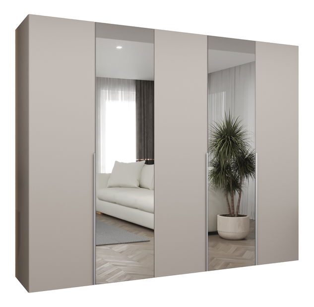 Šatní skříň 250 cm Alice 2 (kašmír + kašmír)