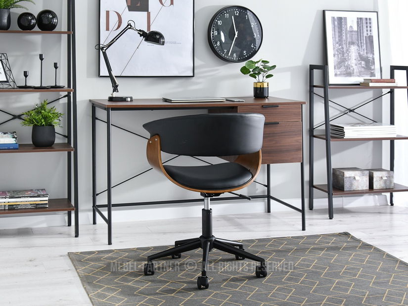 Židle Manzaro (ořech černý + černá)