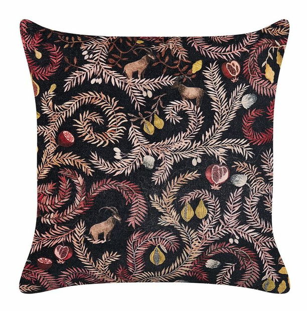 Ozdobný polštář 45 x 45 cm Ricin (černá)