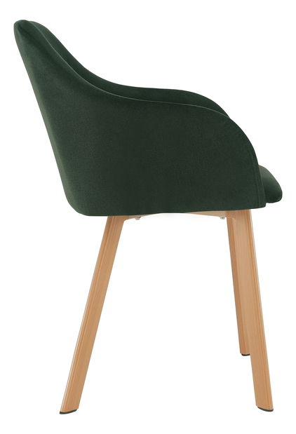 Jídelní židle Talira (zelená + buk)