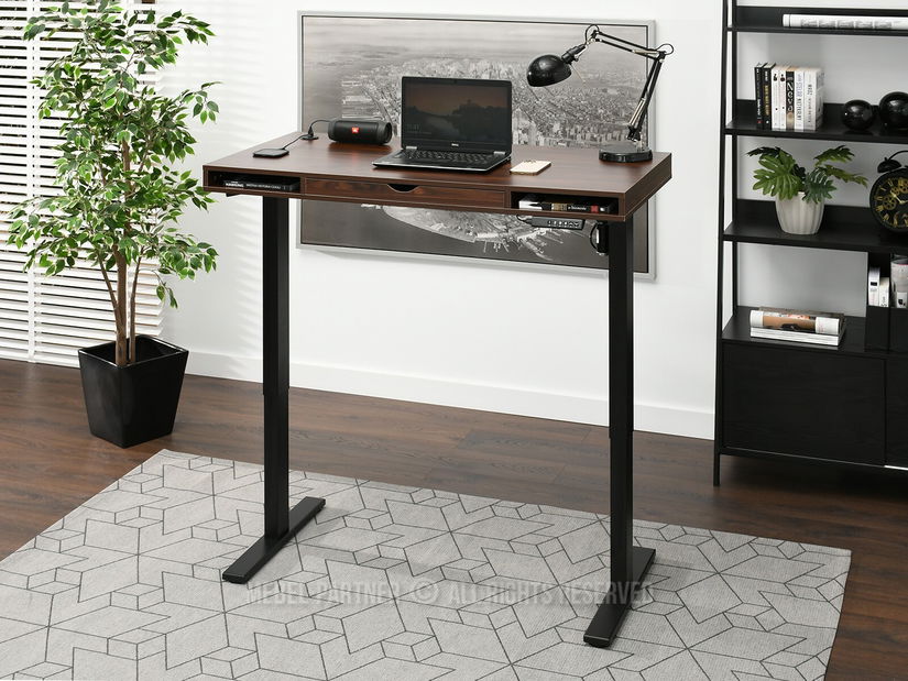 PC stolek Osto 120 (ořech + černá)