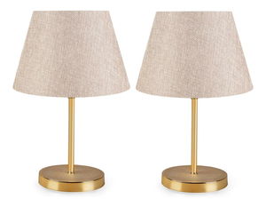 Set 2ks. stolních lamp Astalasso 1 (krémová + zlatá)