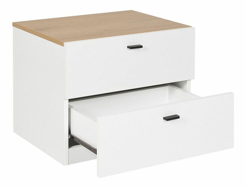 Noční stolek Elara (bílá)