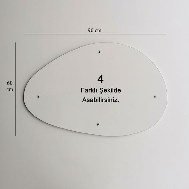 Zrcadlo Punto 2 (Bílá)