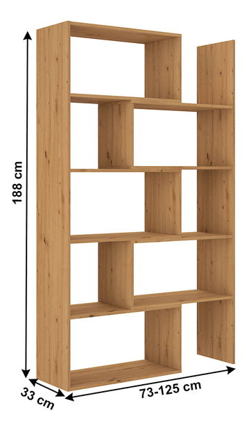 Regál Klonale I (dub artisan)