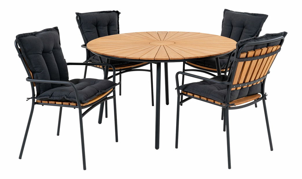 Zahradní set Canvoria 2 (přírodní + černá)