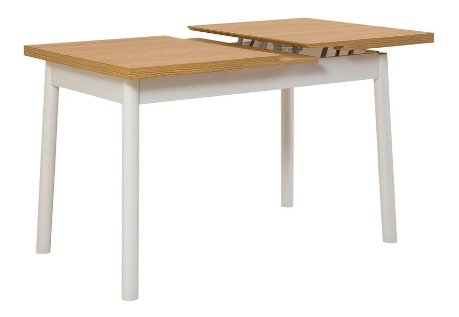 Rozkládací jídelní stůl (pro 6 osob) Oleander (Bílá)