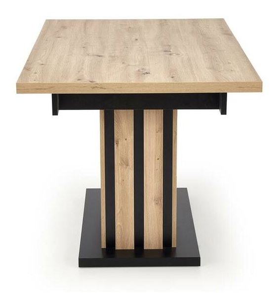 Jídelní stůl Lalia 160 (dub artisan + černá) (pro 6 až 8 osob)